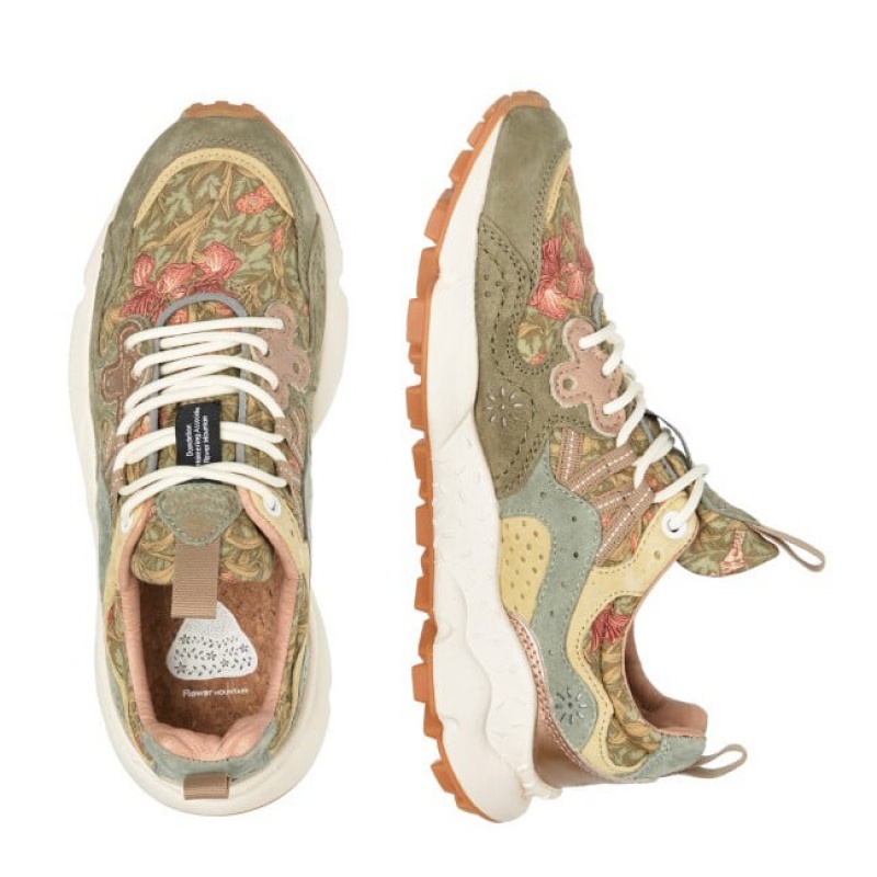 Scarpe Donna Flower Mountain YAMANO 3 Verde Oliva | ITUGZFJ