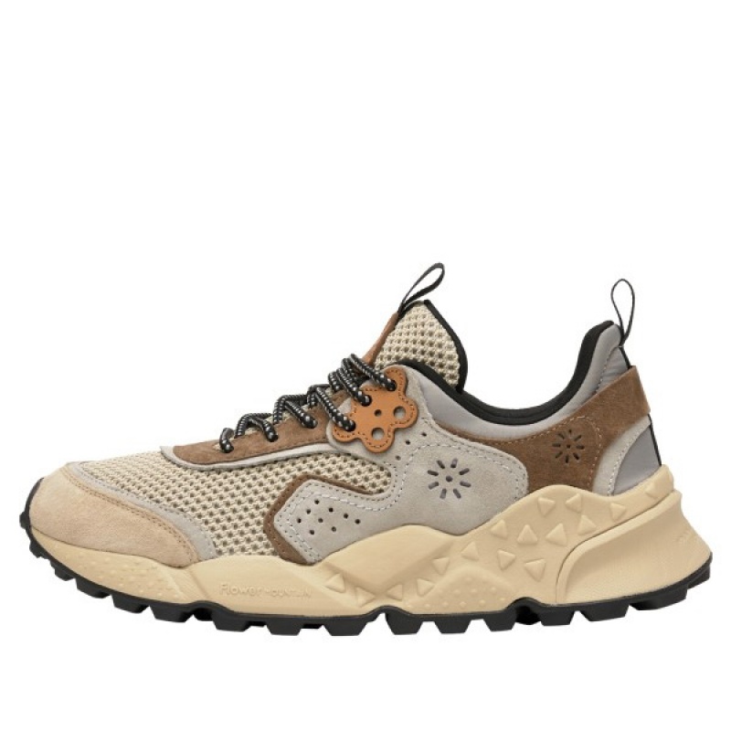 Scarpe Uomo Flower Mountain KOTETSU Grigie Beige | ITSMYVK